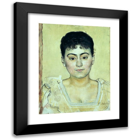 Ferdinand Hodler 15x18 Black Modern Framed Museum Art Print Titled - Portrait of Madame De R.