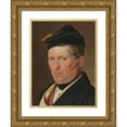 thumbnail image 1 of Ferdinand Küss 19x24 Gold Ornate Framed and Double Matted Museum Art Print Titled - Portrait of the Coffee Holder Karl Hisberger, 1 of 4