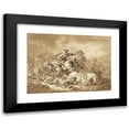 thumbnail image 1 of Ferdinand Kobell 24x18 Black Modern Framed Museum Art Print Titled - A Battle Scene (1783), 1 of 5