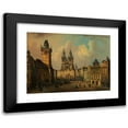 thumbnail image 1 of Ferdinand Lepie 14x11 Black Modern Framed Museum Art Print Titled - The Altstadter Ring in Prague (1864), 1 of 5
