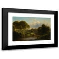 thumbnail image 1 of Ferdinand Richardt 14x11 Black Modern Framed Museum Art Print Titled - Boating on the Susquehanna, 1 of 5