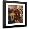 thumbnail image 1 of Ferdinand Schubert 15x18 Black Modern Framed Museum Art Print Titled - Radbot, Count of Habsburg Shows His Brother Bishop Werner His Armed Faithful (1853), 1 of 5