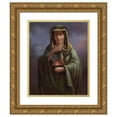 thumbnail image 1 of Ferdinand Wagner 15x18 Gold Ornate Wood Frame and Double Matted Museum Art Print Titled - Winter (1863), 1 of 4