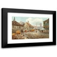thumbnail image 1 of Ferdinand Weckbrodt 24x16 Black Modern Framed Museum Art Print Titled - The Tandel Market in Vienna, 1 of 5