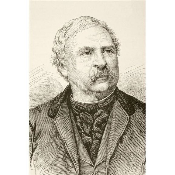 Ferenc Dek, 1803 to 1876 Hungarian Statesman From A 19th Century Illustration Poster Print, 22 x 34 - Large