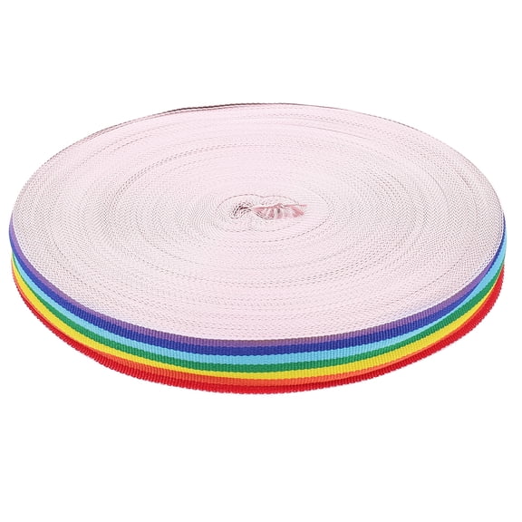 KALLORY Party Ribbon Rainbow 1 Roll 50 Yards Per Roll 2cm Width