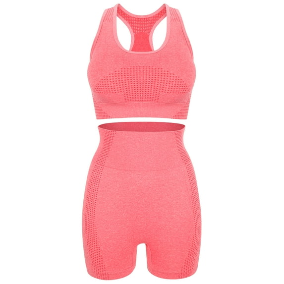 Ferencaa 1 set Yoga Clothes Workout Outfits Yoga Outfits Two Piece Workout Sets For Women Exercise