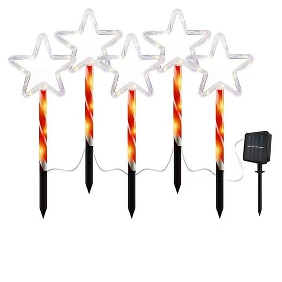 Ferencaa 1 set of LED Christmas Stake Light Outdoor Pathway Light Path Lamp Outdoor Garden Pathway Lamp Decoration Ground Stakes Christmas Lamp