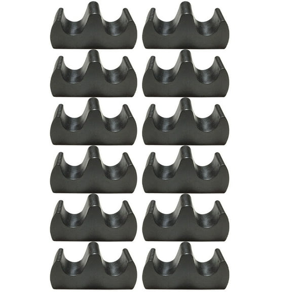 12Pcs Plastic Pen Rest for Calligraphy Brush with Stable Base for Study Room Desk Storage Black