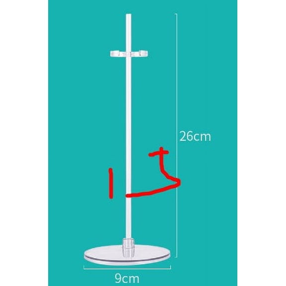 Ferencaa 15pcs Dolls Stand Clear Dolls Holder Figure Display Holder Desktop Dolls Display Stand Dolls Support Stand Dolls Collection Supplies