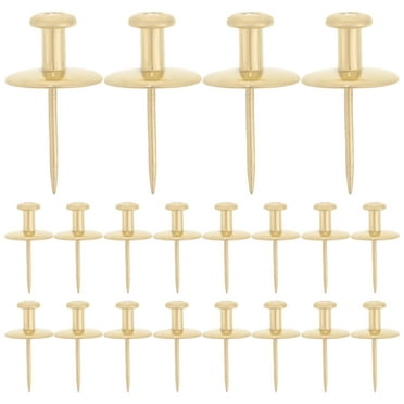 Ferencaa 20pcs Picture Hanging Push Pins Wall Picture Nails Metal Picture Hanging Tacks