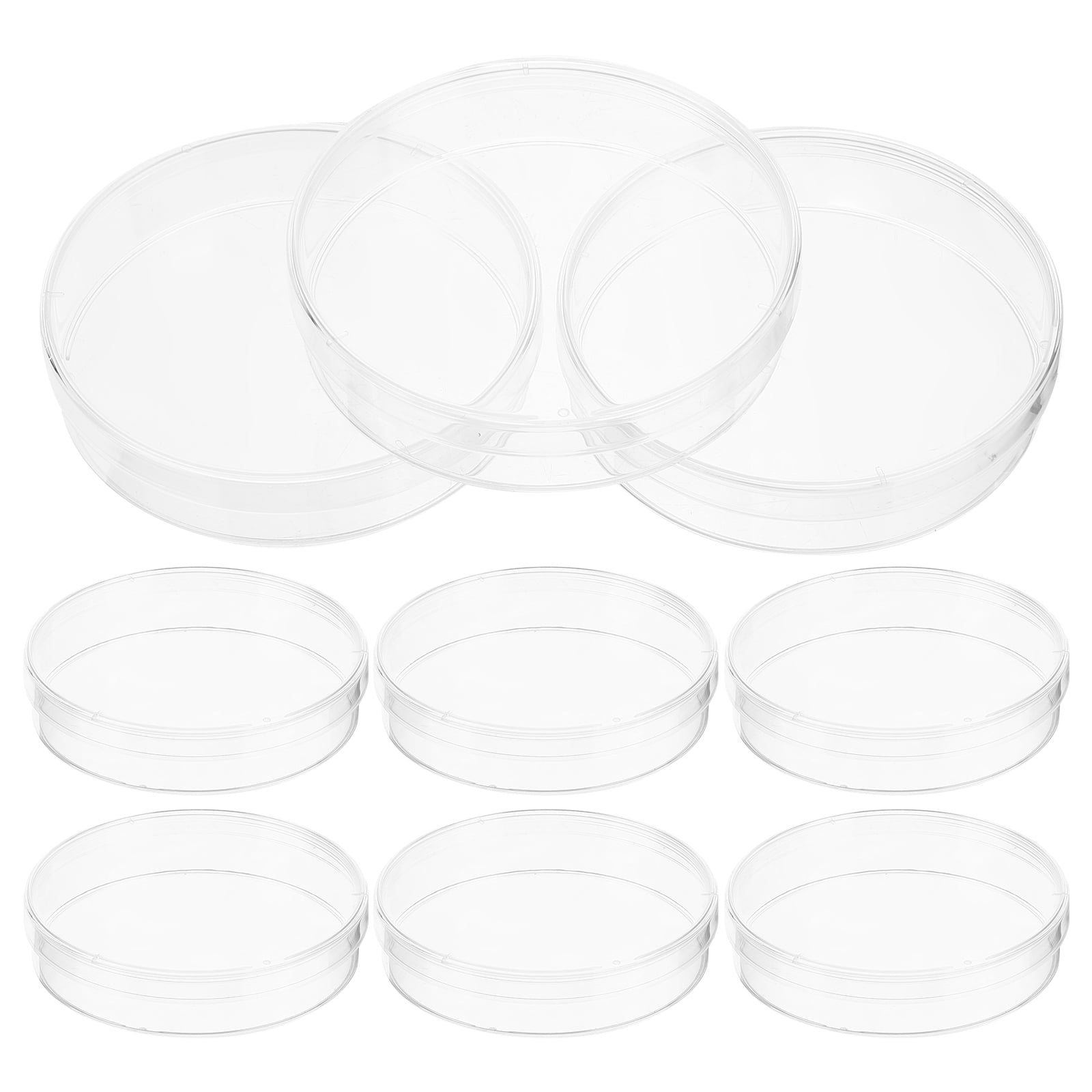 Ferencaa 30pcs Plastic Petri Dish with Lid Tissue Culture Plate Science ...