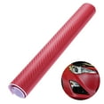 thumbnail image 1 of Ferencaa 3D Carbon Fiber Wrap Roll DIY Sticker for Car Auto Vehicle Decor 30x127cm (Red), 1 of 9