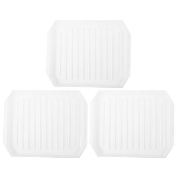 KALLORY Microwave Bakeware 3Pcs 10.6X8.6X0.8In Multi Purpose Use