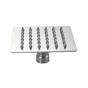 Ferencaa 4 inch Stainless Steel Ultra-thin Waterfall Shower Heads Square High Pressure Rainfall Shower Head Rain Showerheads (Silver)