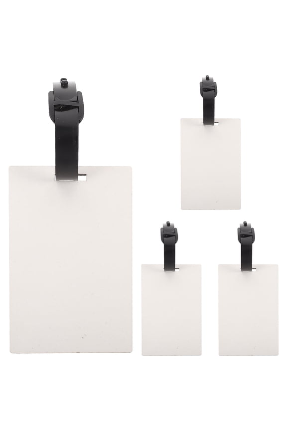 4pcs Diy Blank Board Hanging Luggage Tags Heat Transfer Name Id Cards Sublimation Blank Board