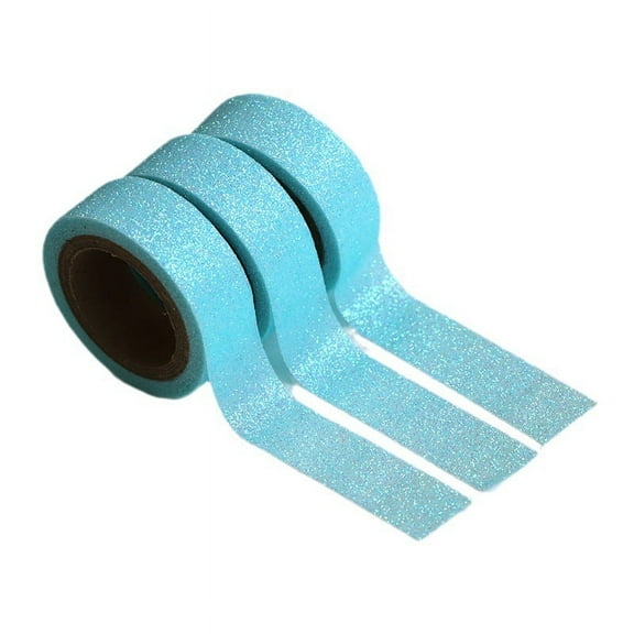 Ferencaa 5 Rolls of Glitter Washi Tape Delicate Washi Tape Decorative Washi Tape Scrapbooking DIY Washi Tape