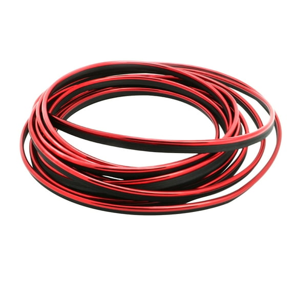 Ferencaa 5M DIY Universal Automobile Car Motor Interior Exterior Decoration Plated Moulding Trim Strip Line (Red)