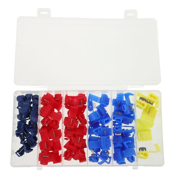 Ferencaa 65Pcs T-tap Wire Terminals Wire Tap Connectors Male Quick Disconnects Electrical Connectors Kit