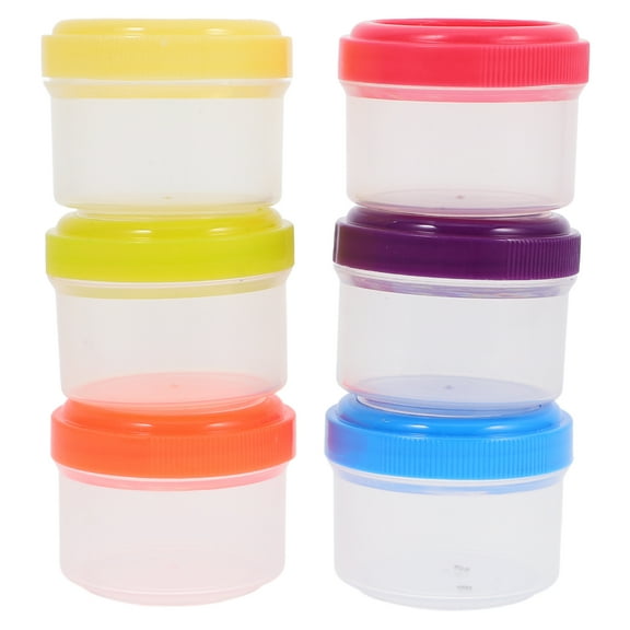 Ferencaa 6pcs Mini Sauce Cups Ketchup Container Picnic Condiment Jars Sauce Boxes 35ml