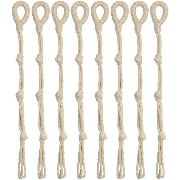 Ferencaa 8Pcs Adjustable Plant Hanger Plant Hanging Basket Extender Plant Pot Holders Extenders Rope