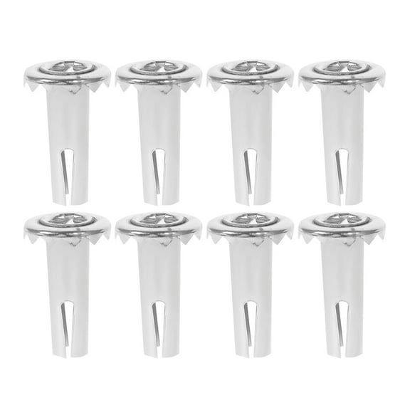 8pcs Silver Caster Sockets for Furniture Wheels Made of Thick Iron Durability Ensured Fits Various