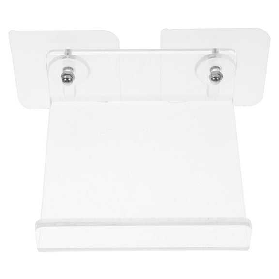 KALLORY Bathroom Wall Rack Floating Shelf Acrylic Transparent 1Set 4.1X3.9X1.6In