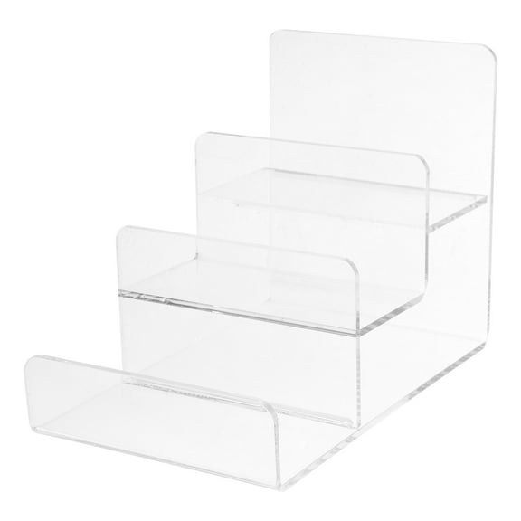 Ferencaa Clear Multi-Tier Display Stand Acrylic Riser Display Stand Wallet Organizer