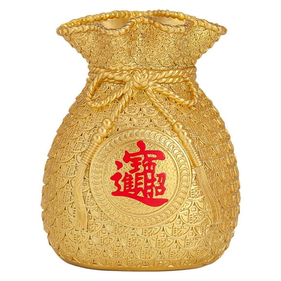 KALLORY Cute Money -Shaped Resin Coin Storage 1Pack 5.7x4.7x4.3in