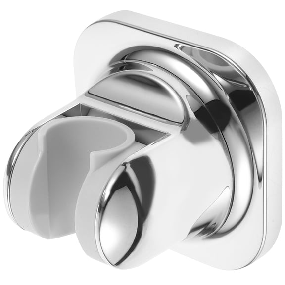 Adhesive Showerhead Holder for Handheld Sprayer with Electroplated Finish Silver ABS Material