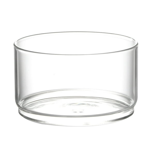 KALLORY Storage Container Glass Round Shape 1Pcs 4.3In