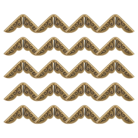 Ferencaa Vintage Book Corner Protectors Book Cover Book Protector Corner Guard for Scrapbook Album Menu Folder 100Pcs