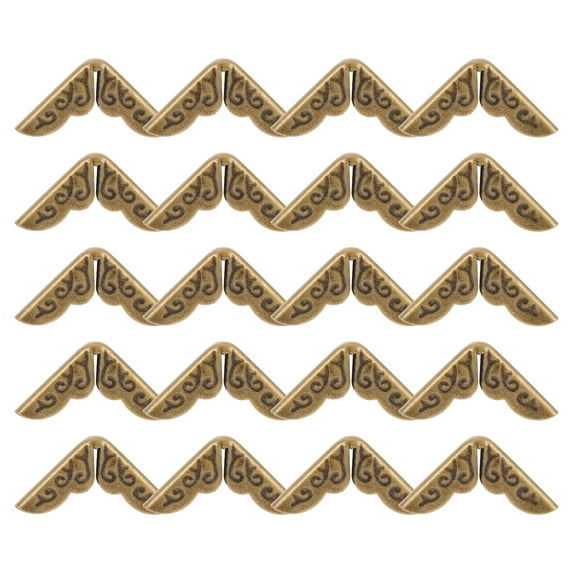 Ferencaa Vintage Book Corner Protectors Book Cover Book Protector Corner Guard for Scrapbook Album Menu Folder 100Pcs