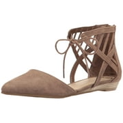 Fergalicious Womens Coco Pointed Toe Ankle Strap Ballet Flats