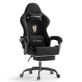 thumbnail image 1 of Lointain Velvet Fabric Gaming Chair with Footrest, Ergonomic Gamer Chair for Adult, Reclining Office Chair, High Back Compute Chair with Massage, Racing Video Game Chairs for Home Office (Black), 1 of 10