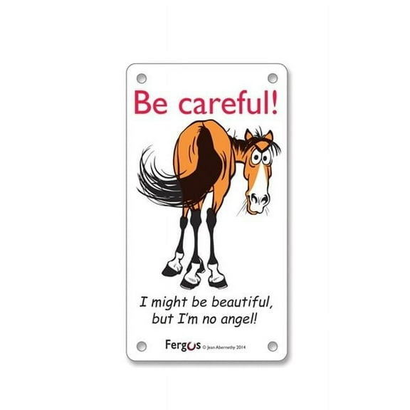 Fergus Dont Feed Stall Sign