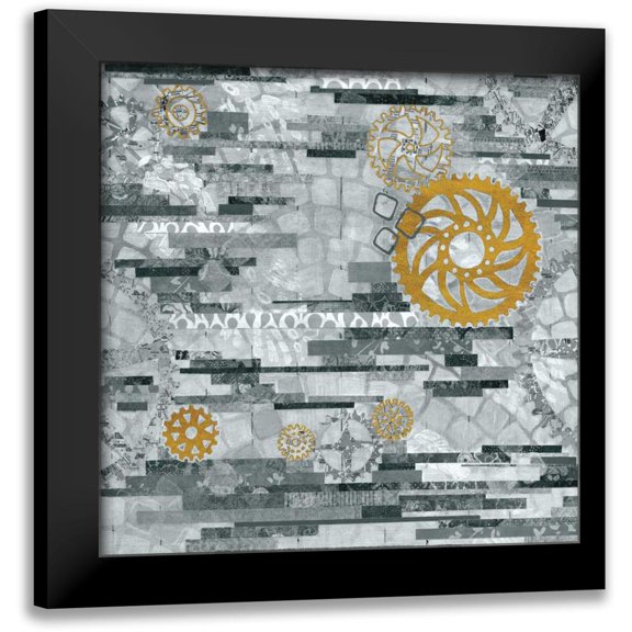 Ferguson, Kathy 12x12 Black Modern Framed Museum Art Print Titled - EU Timetable I BW
