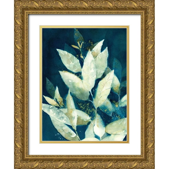 Ferguson, Kathy 12x14 Gold Ornate Wood Framed with Double Matting Museum Art Print Titled - Shower of Gold II