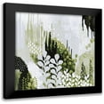 thumbnail image 1 of Ferguson, Kathy 20x20 Black Modern Framed Museum Art Print Titled - BW Forest II with Green, 1 of 5
