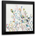 thumbnail image 1 of Ferguson, Kathy 20x20 Black Modern Framed Museum Art Print Titled - Rainbow Vines with Flowers, 1 of 5