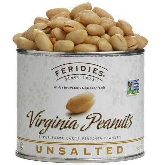 Feridies Gourmet Virgina Peanuts Unsalted - 9 oz Pack of 4