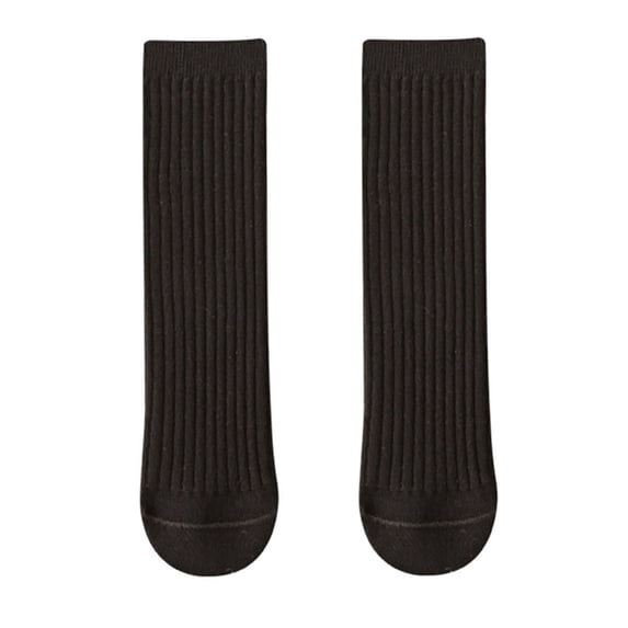 Ferjadq 0-18Y Toddler Infant Knee High Socks Non Slip Baby Boy Girls Seamless Long Stockings Black,0-18 Years