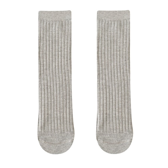 Ferjadq 0-18Y Toddler Infant Knee High Socks Non Slip Baby Boy Girls Seamless Long Stockings Light Gray,0-18 Years