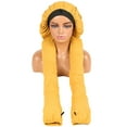 thumbnail image 1 of Ferjadq Bonnet for Women 2 In 1 Long Braids Braids Protection Sleeping Bonnets Breathable Braids Curly Hair Sleep Cap(Yellow), 1 of 7