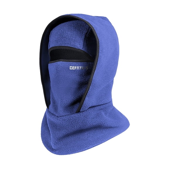 Ferjadq Outdoor Winter Warm Hat Neckband for Women Men Integrated Maskes Sports Ski Head Cover Windproof Neck Hoodie(Blue)