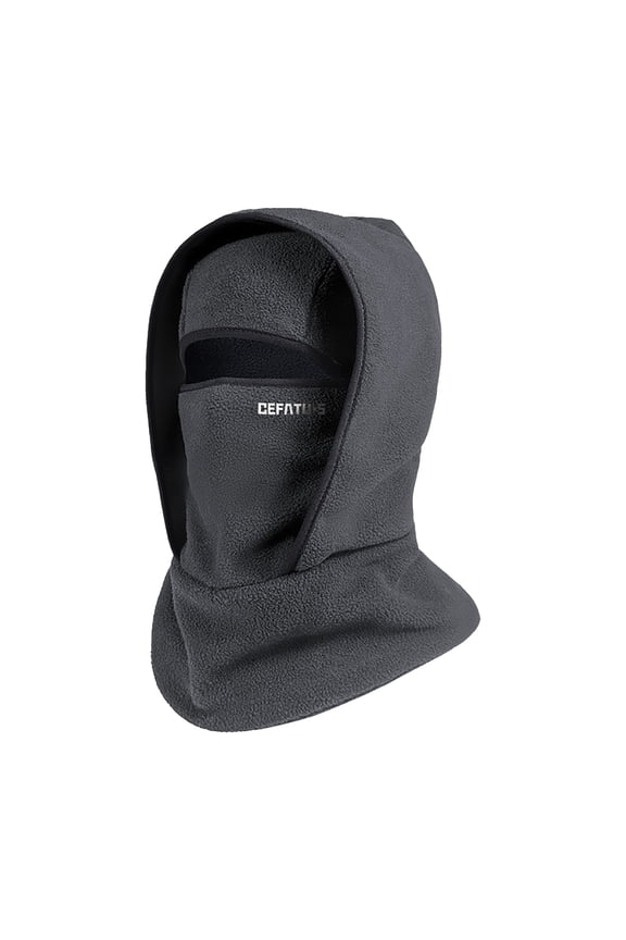 Outdoor Winter Warm Hat Neckband for Women Men Integrated Maskes Sports Ski Head Cover Windproof Neck Hoodie(Dark Gray)