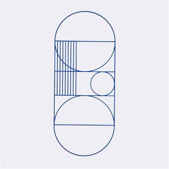 Ferm Living 3223 Outline Wall - Oval - Blue - 30 x 71 cm.