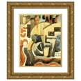 thumbnail image 1 of Fermín Revueltas 15x18 Gold Ornate Wood Frame and Double Matted Museum Art Print Titled - The Five-Cent Cafe (1930), 1 of 4