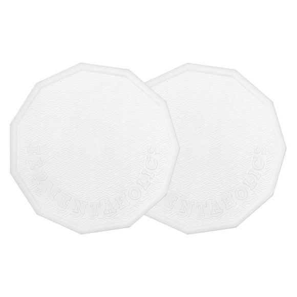 Fermentaholics 110mm Gallon Jar Lids 2-Pack Leak-Proof Airtight Lids for Safe Storage of Liquids, Foods & More