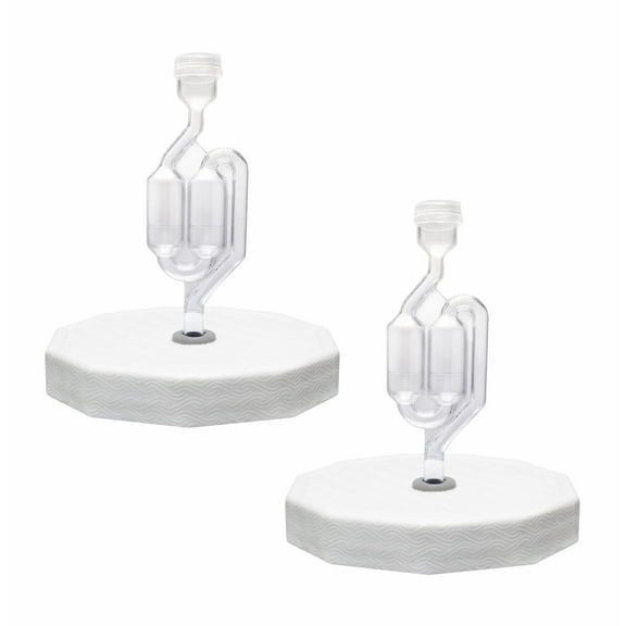 Fermentaholics 2 Pack - 110mm One Gallon Fermentation Lid, Gasket & S Airlock - Airtight Lid Turns Gallon Jar Into A Fermenter - Make Beer, Wine, Mead, Cider, Hard Kombucha, & More